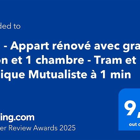 102 - Appart Renove Avec Grand Salon Et 1 Chambre - Tram Et Clinique Mutualiste A 1 Min Grenoble Ngoại thất bức ảnh