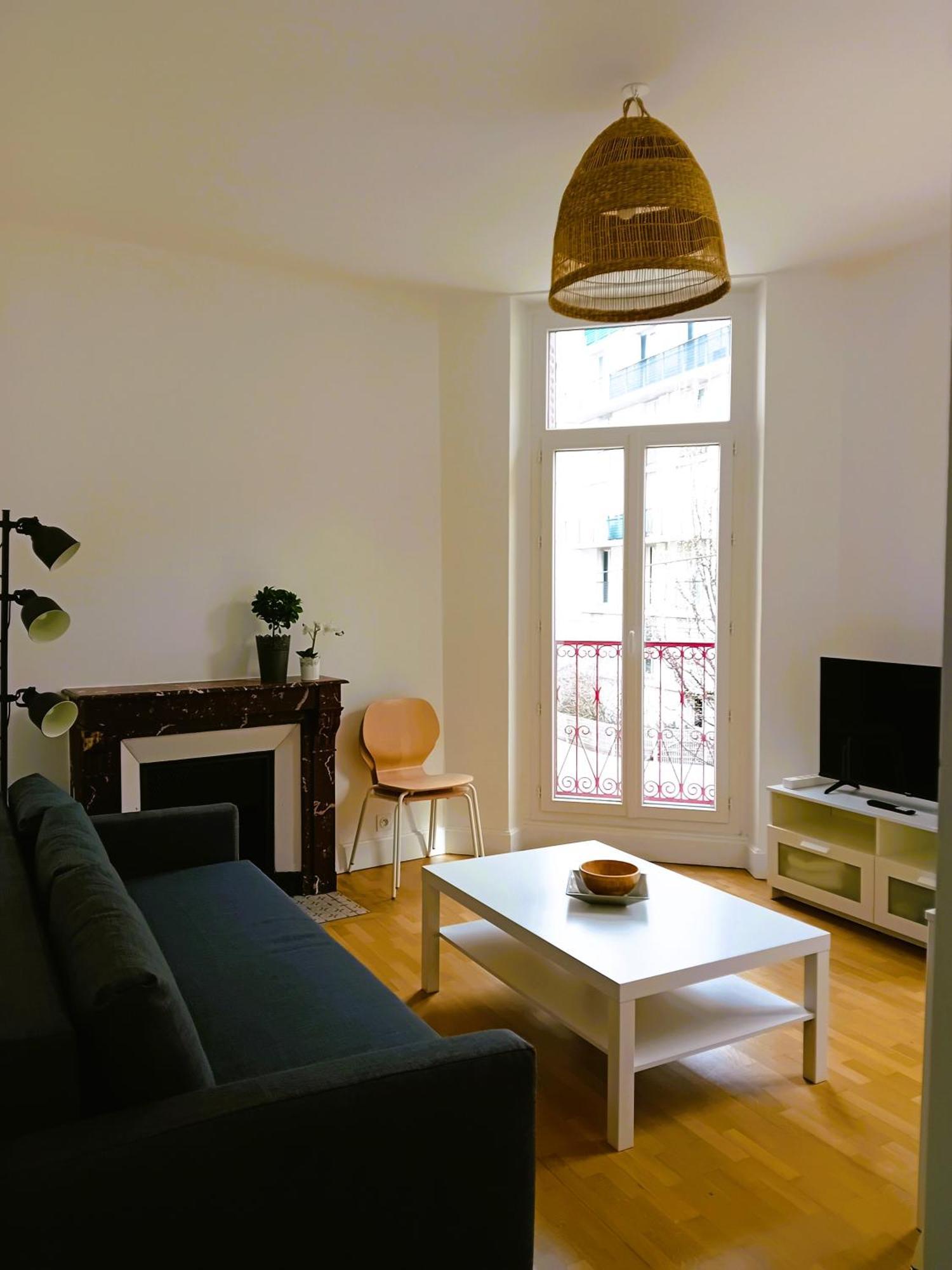 102 - Appart Renove Avec Grand Salon Et 1 Chambre - Tram Et Clinique Mutualiste A 1 Min Grenoble Ngoại thất bức ảnh